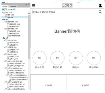 網(wǎng)站原型圖